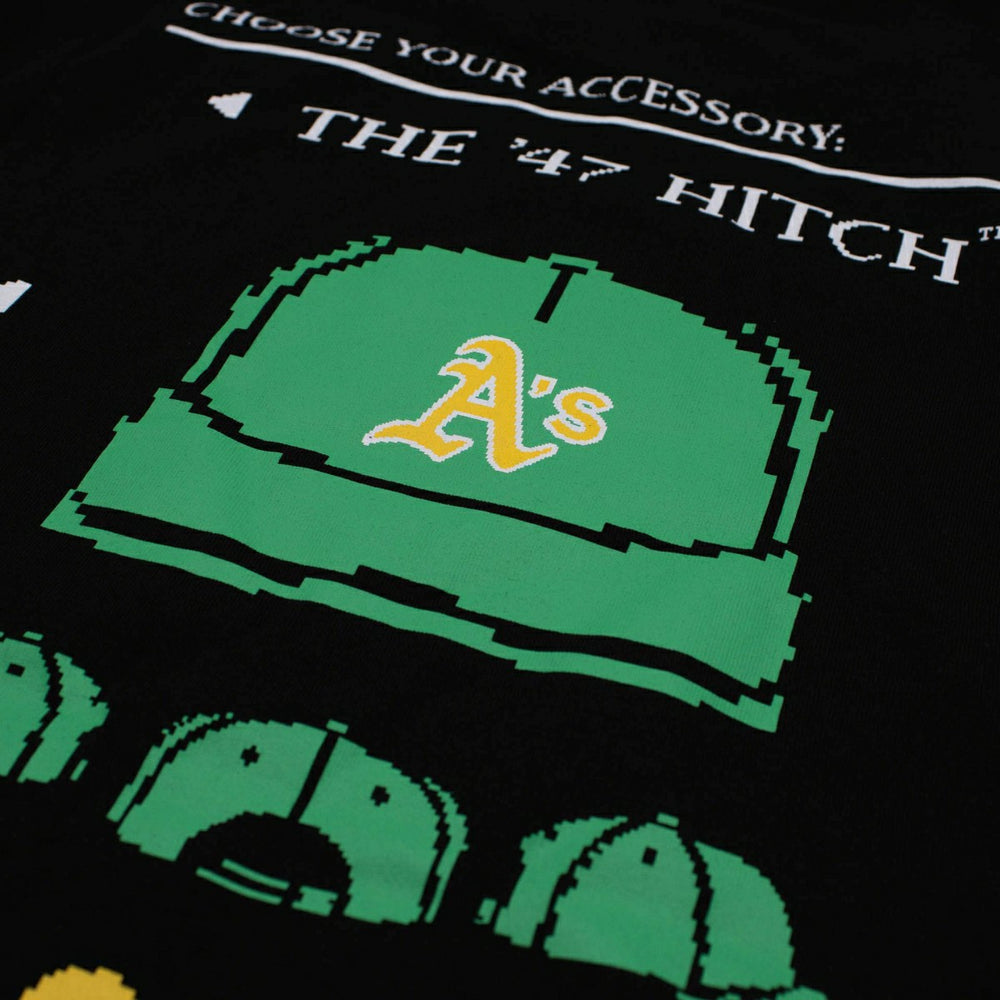 Athletics 8-Bit Hero Foundation MLB T-Shirt Black Fashion
