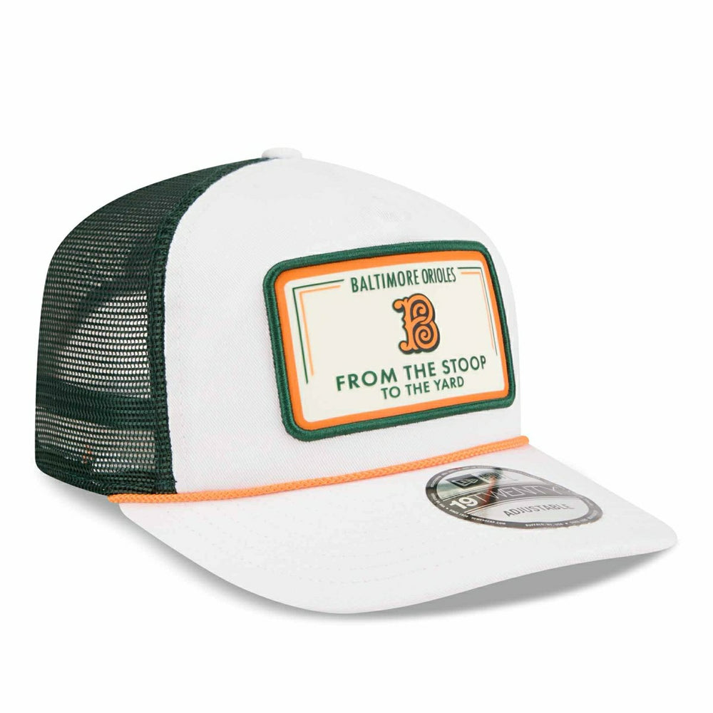 Baltimore Orioles 2026 MLB City Connect 19TWENTY Fan Pack Adjustable Trucker Cap White Taass sale