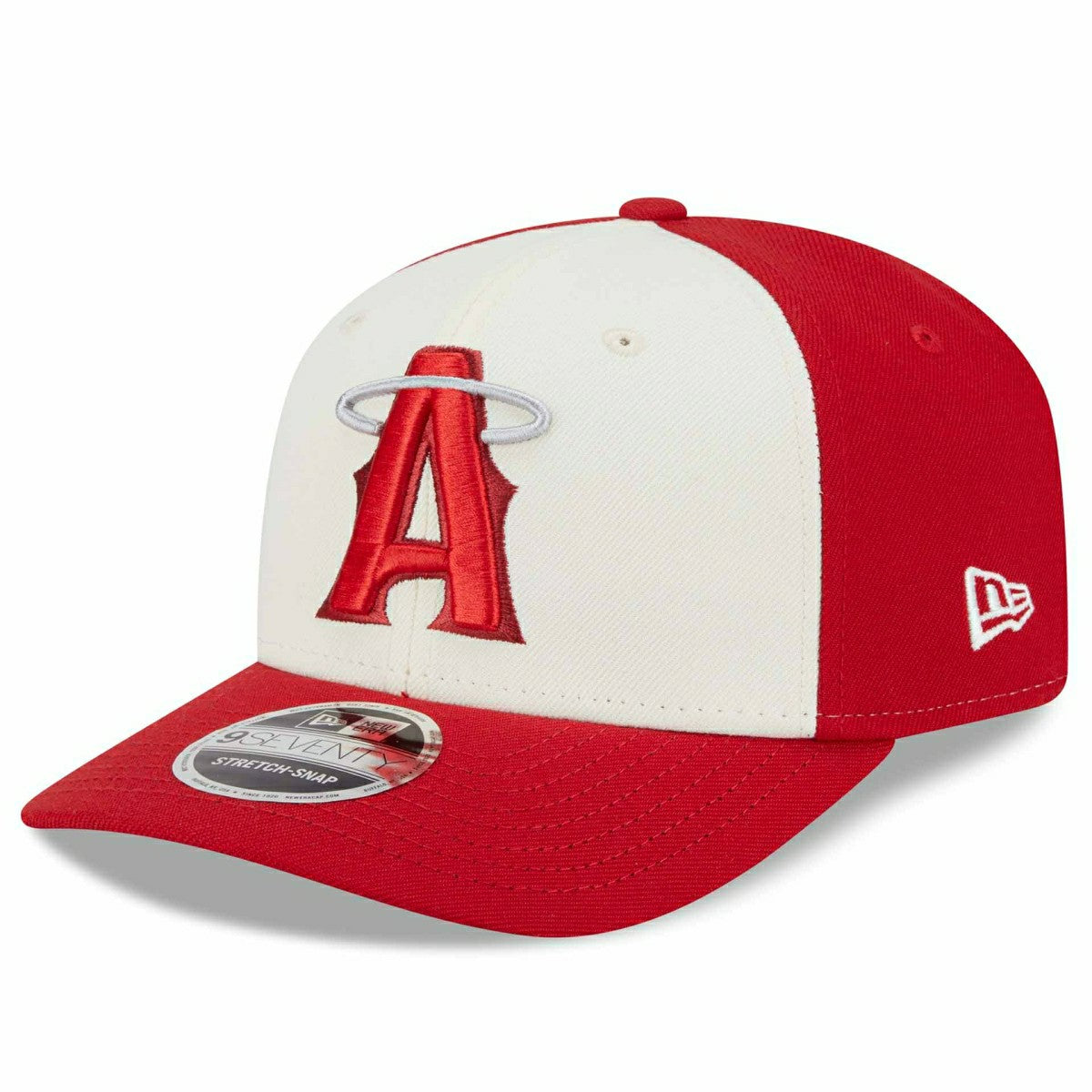 Los Angeles Angels MLB City Connect Stretch-Snap 9SEVENTY Cap Red Fashion