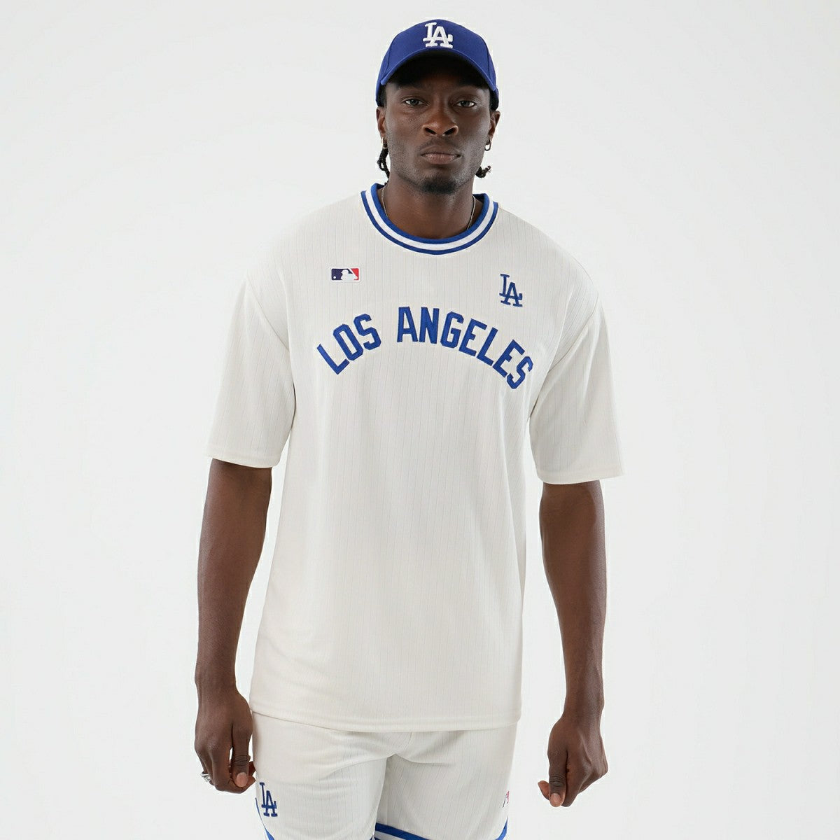 Los Angeles Dodgers Team Arch Oversized MLB T-Shirt White Lifestyle