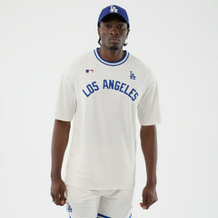 Los Angeles Dodgers Team Arch Oversized MLB T-Shirt White Lifestyle
