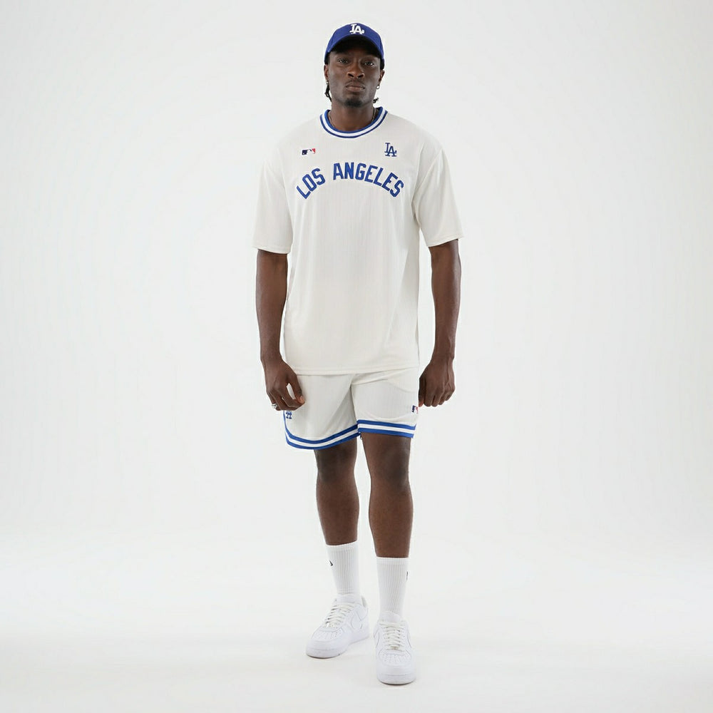 Los Angeles Dodgers Team Arch Oversized MLB T-Shirt White Lifestyle