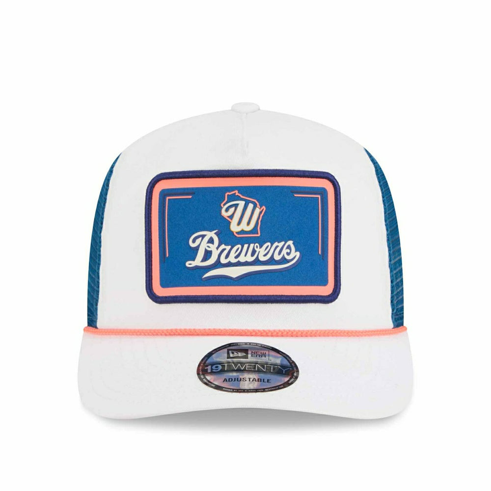 Milwaukee Brewers 2026 MLB City Connect 19TWENTY Fan Pack Adjustable Trucker Cap White Taass for sale