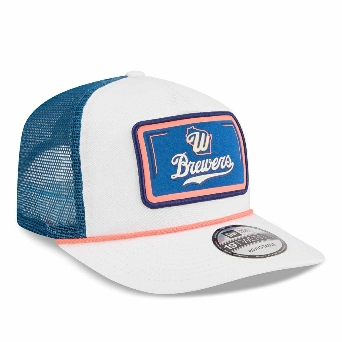 Milwaukee Brewers 2026 MLB City Connect 19TWENTY Fan Pack Adjustable Trucker Cap White Taass for sale
