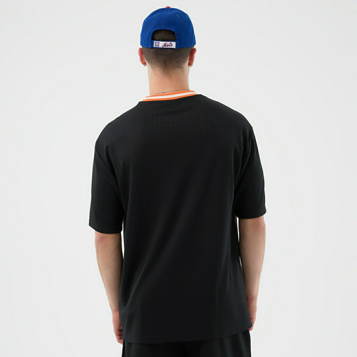 New York Mets Team Arch Oversized MLB T-Shirt Black Classic