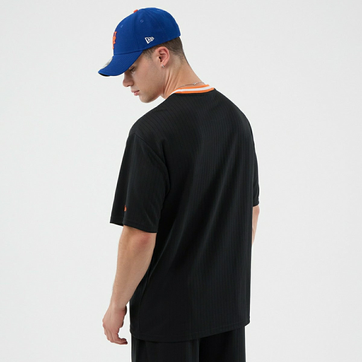 New York Mets Team Arch Oversized MLB T-Shirt Black Classic