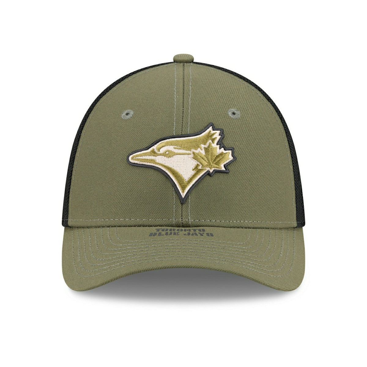 Toronto Blue Jays 2026 MLB Armed Forces 39THIRTY M-Crown Flex Cap Olive Taass for sale
