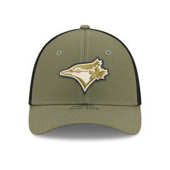 Toronto Blue Jays 2026 MLB Armed Forces 39THIRTY M-Crown Flex Cap Olive Taass for sale