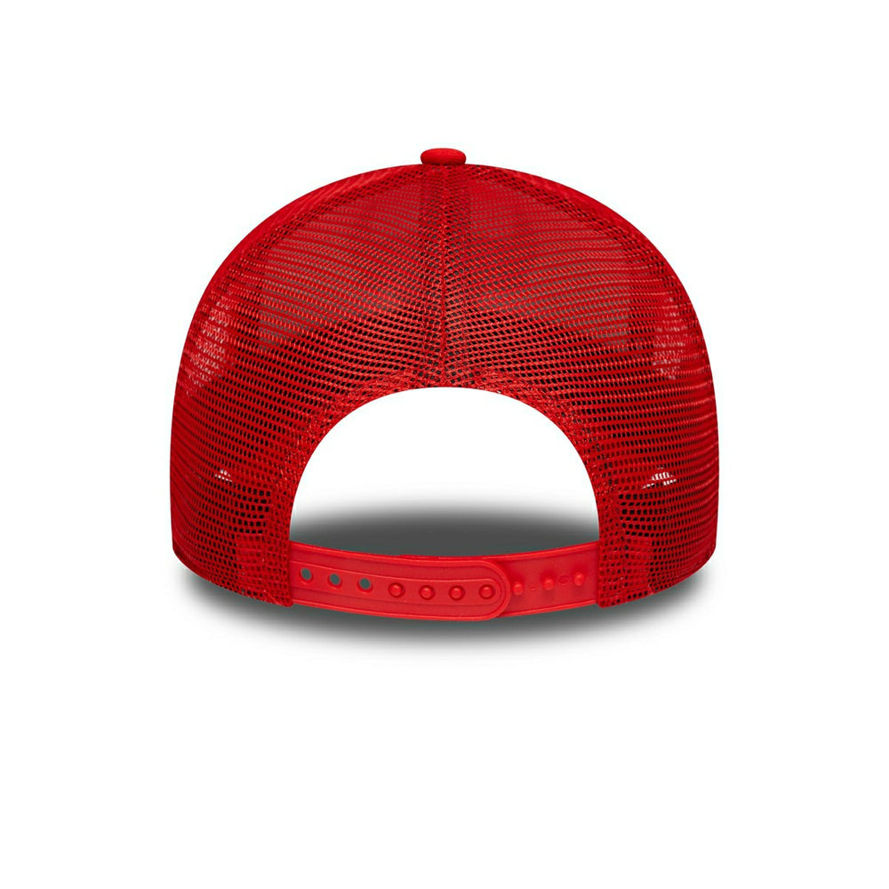 Chicago Bulls 6-Time Champion Side Patch Trucker Adjustable NBA Cap Red Taass for sale