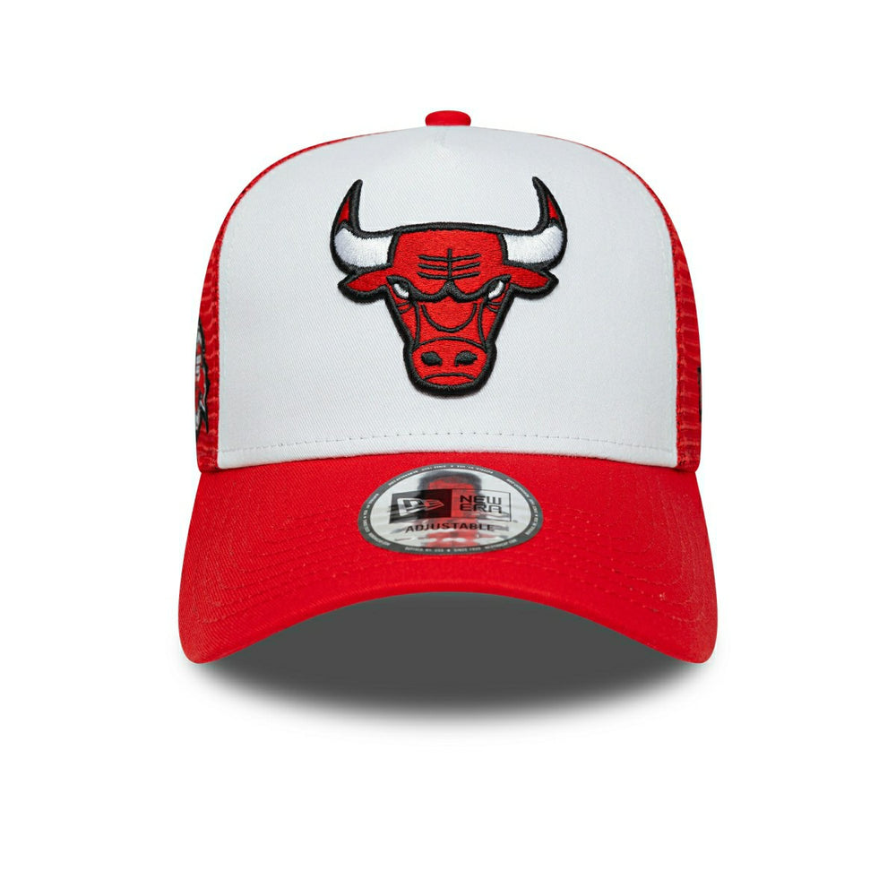 Chicago Bulls 6-Time Champion Side Patch Trucker Adjustable NBA Cap Red Taass for sale