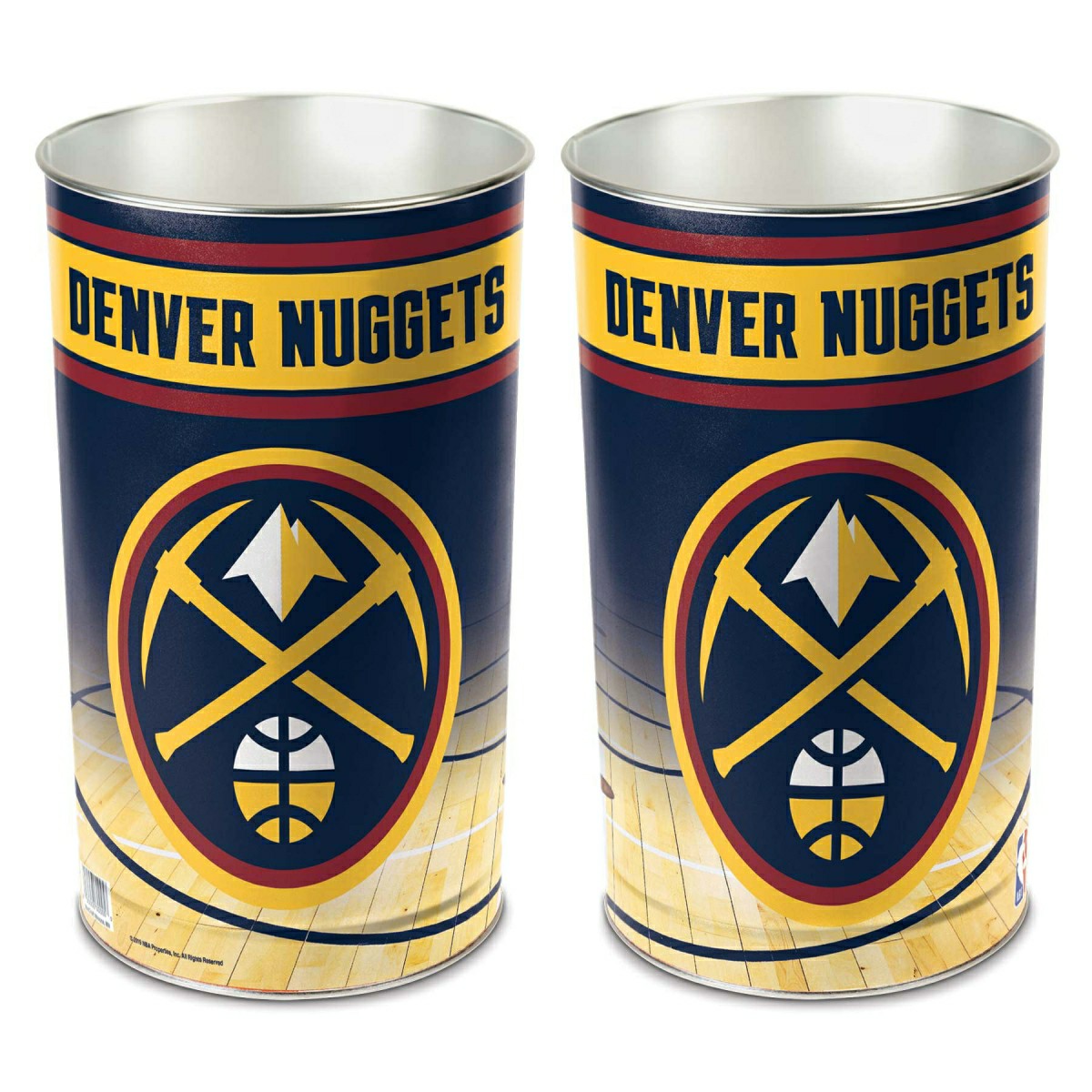 Denver Nuggets WinCraft Metal NBA Wastebasket Fashion