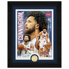 Cade Cunningham Detroit Pistons Artist Proof Bronze Coin NBA Photo Frame Lifestyle