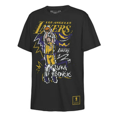 Luka Dončić Los Angeles Lakers NBA Chalked Up T-Shirt Black (YOUTH) Fashion