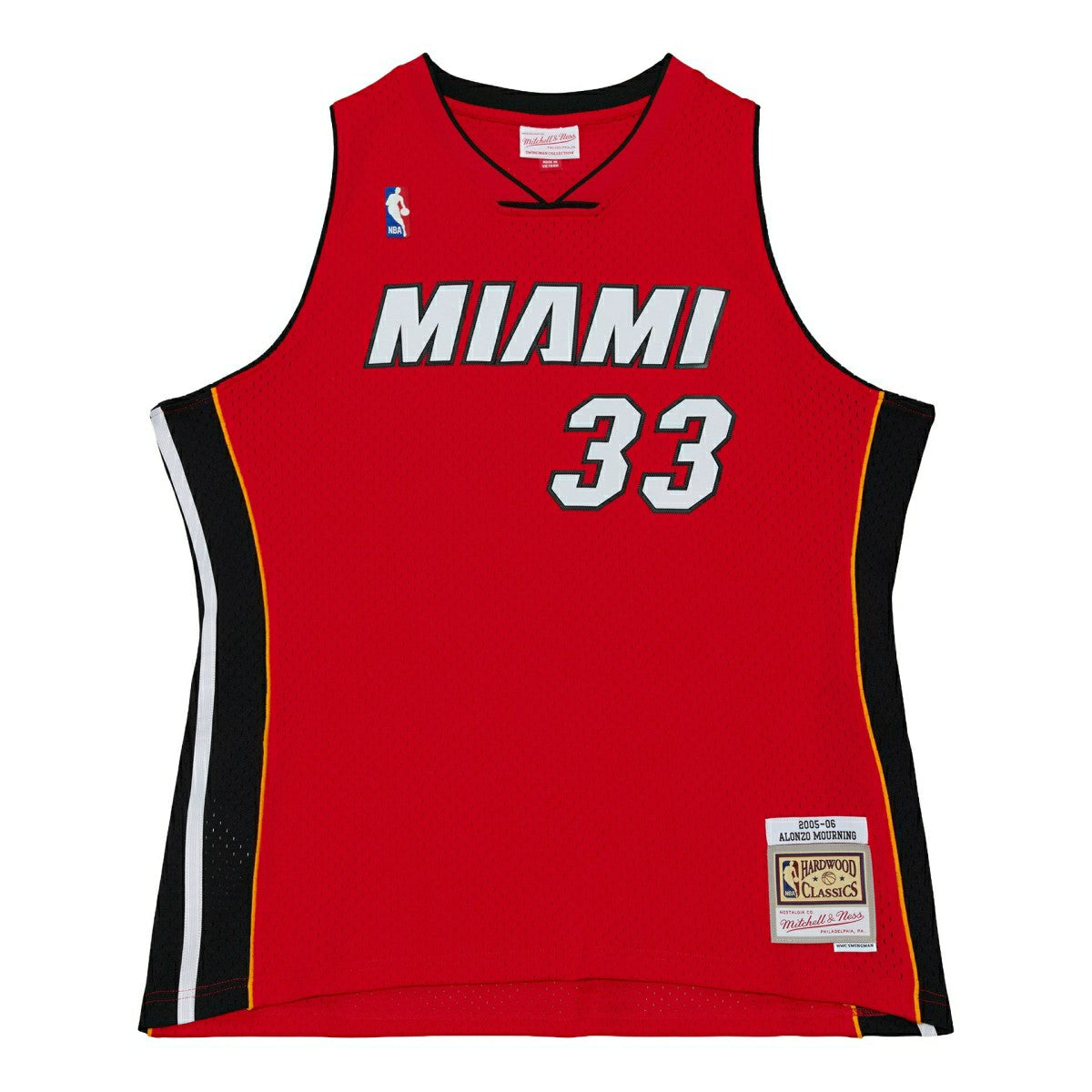 Alonzo Mourning #33 Miami Heat 2005-06 Swingman NBA Jersey Red Taass sale