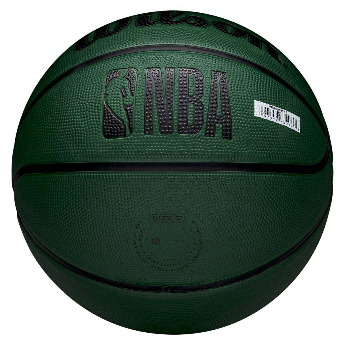 Milwaukee Bucks Solid Wilson NBA Basketball Green (Size 5) Taass for sale