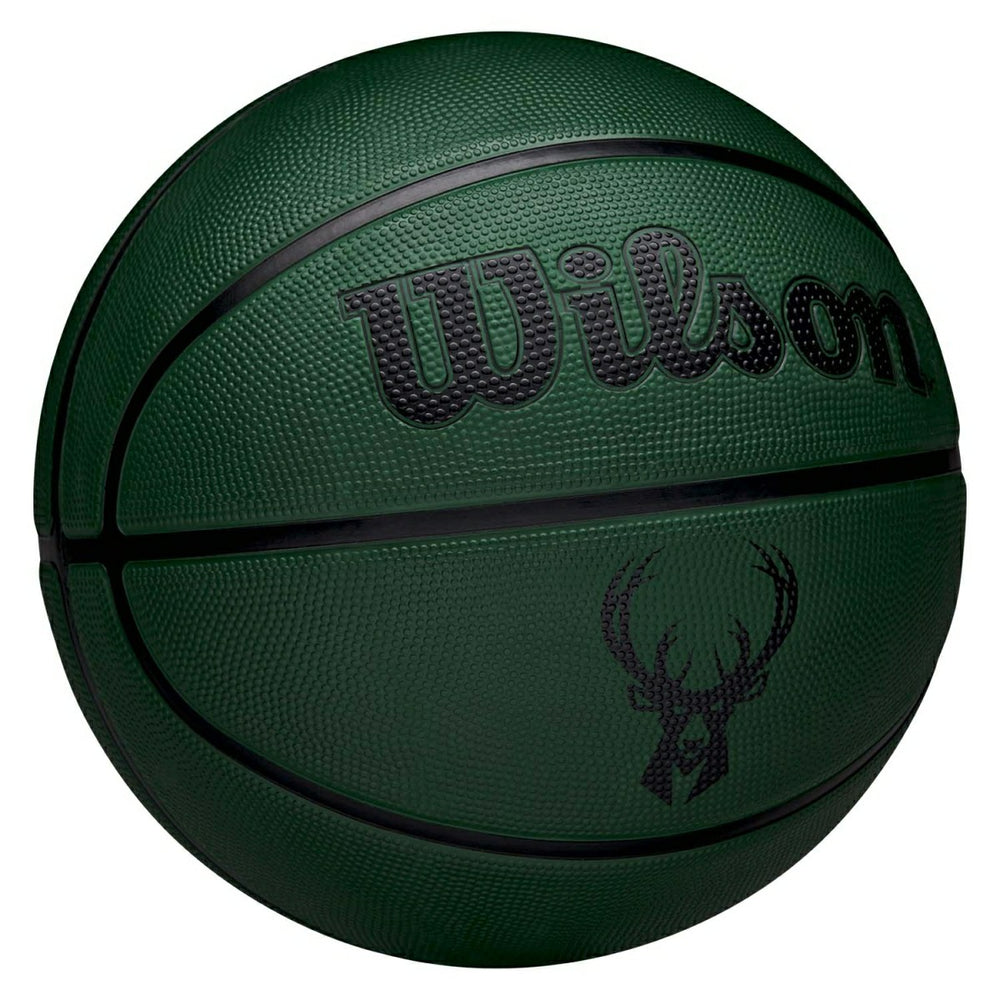 Milwaukee Bucks Solid Wilson NBA Basketball Green (Size 5) Taass for sale