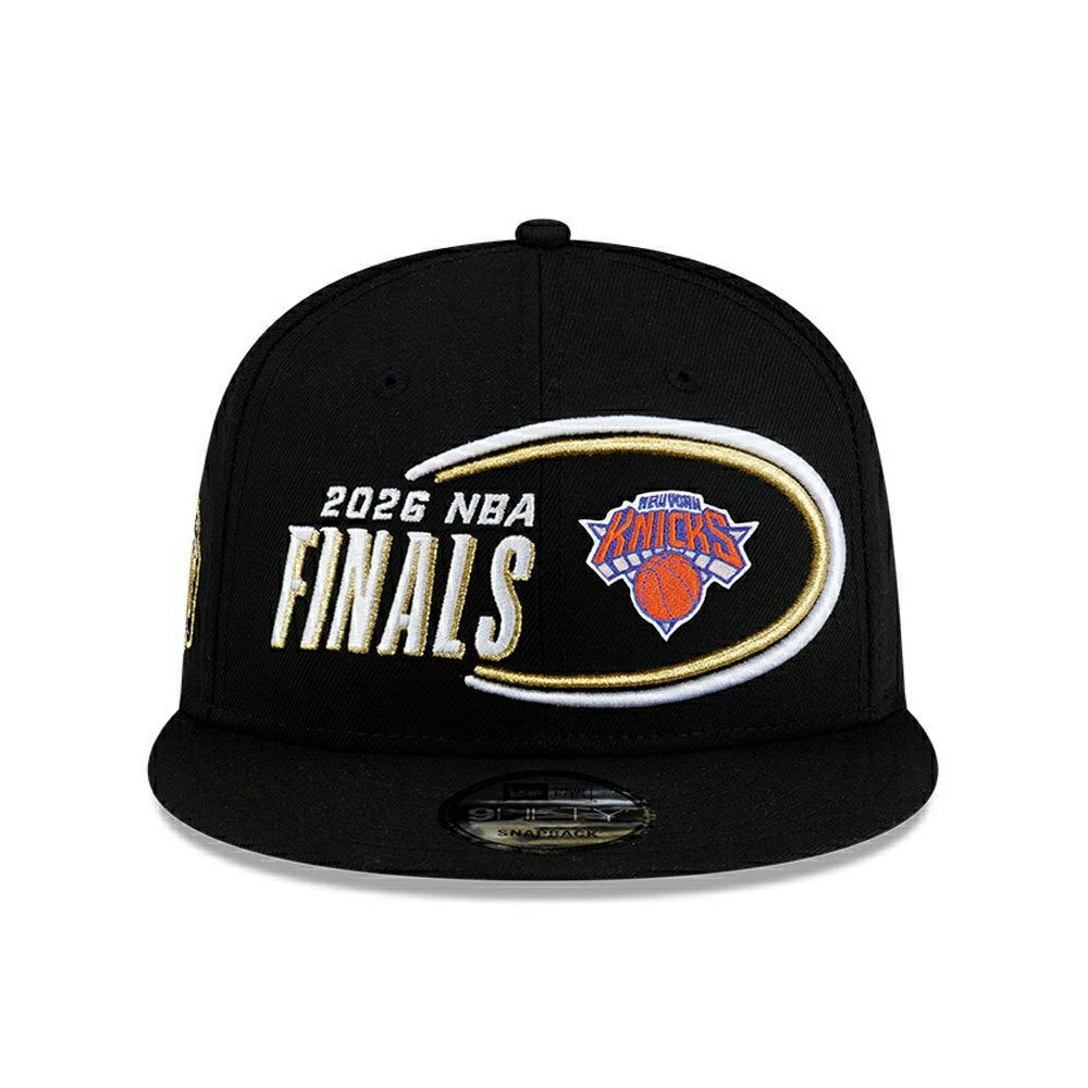 New York Knicks 2026 NBA Conference Champions Locker Room 9FIFTY Snapback Cap Black Fashion