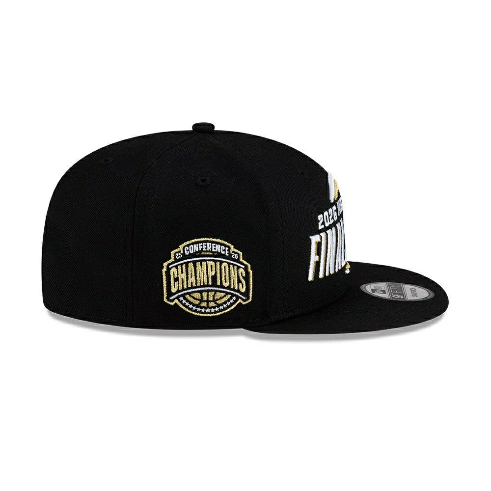 New York Knicks 2026 NBA Conference Champions Locker Room 9FIFTY Snapback Cap Black Fashion