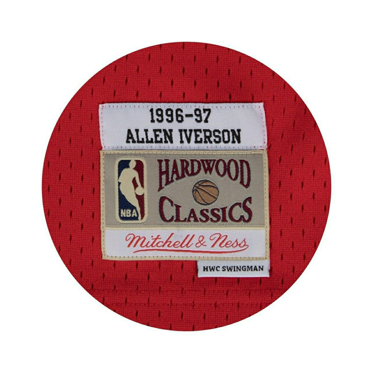Allen Iverson #3 Philadelphia 76ers 1996-97 Swingman NBA Jersey Red Taass for sale