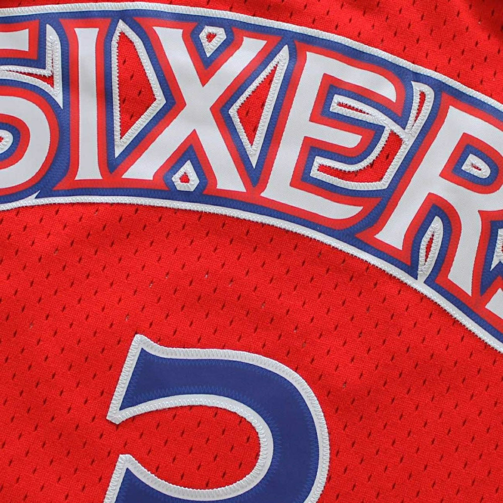 Allen Iverson #3 Philadelphia 76ers 1996-97 Swingman NBA Jersey Red Taass for sale