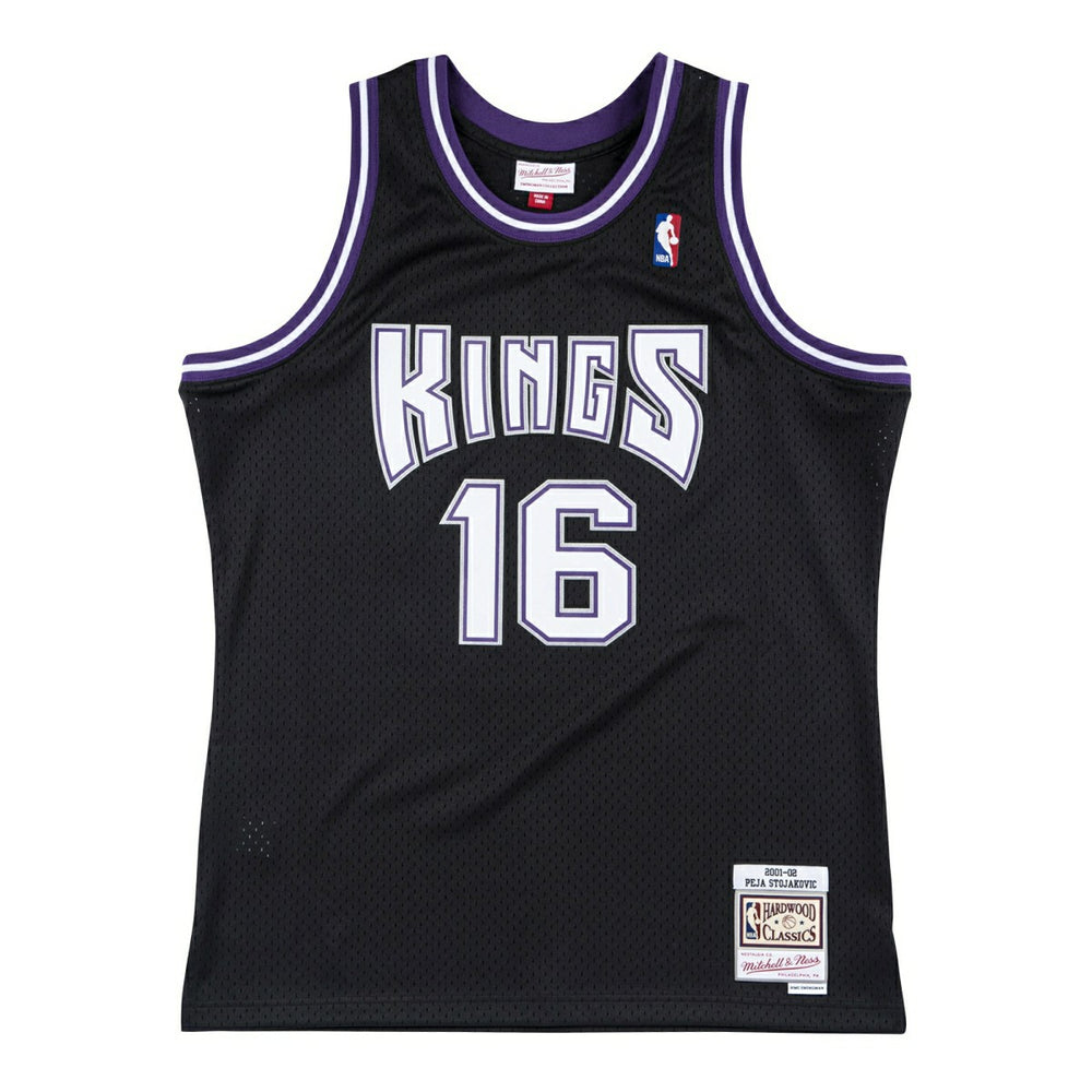 Predrag Stojaković #16 Sacramento Kings 2001-02 Swingman NBA Jersey Black Fashion