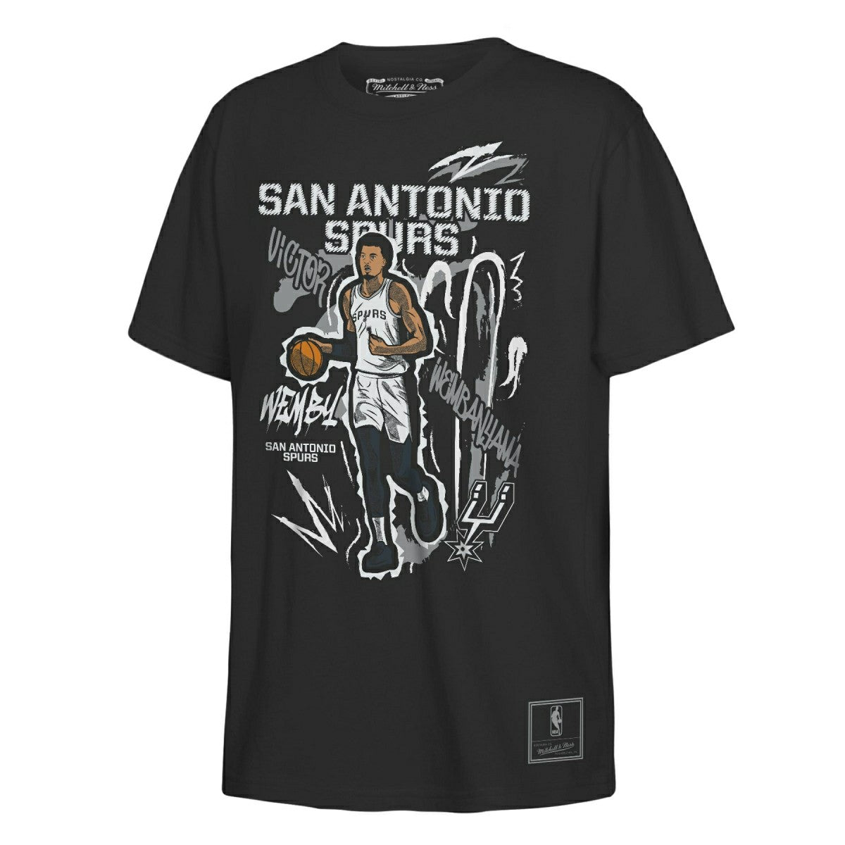 Victor Wembanyama San Antonio Spurs NBA Chalked Up T-Shirt Black (YOUTH) Lifestyle