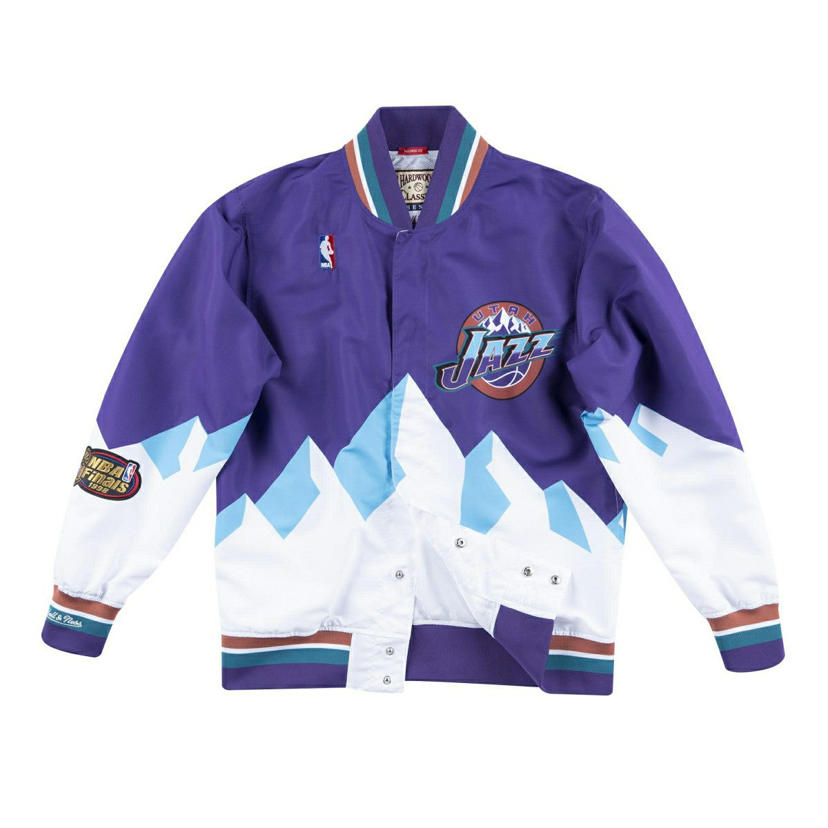 Utah Jazz 1997-98 Authentic Warm Up NBA Jacket Purple Taass for sale