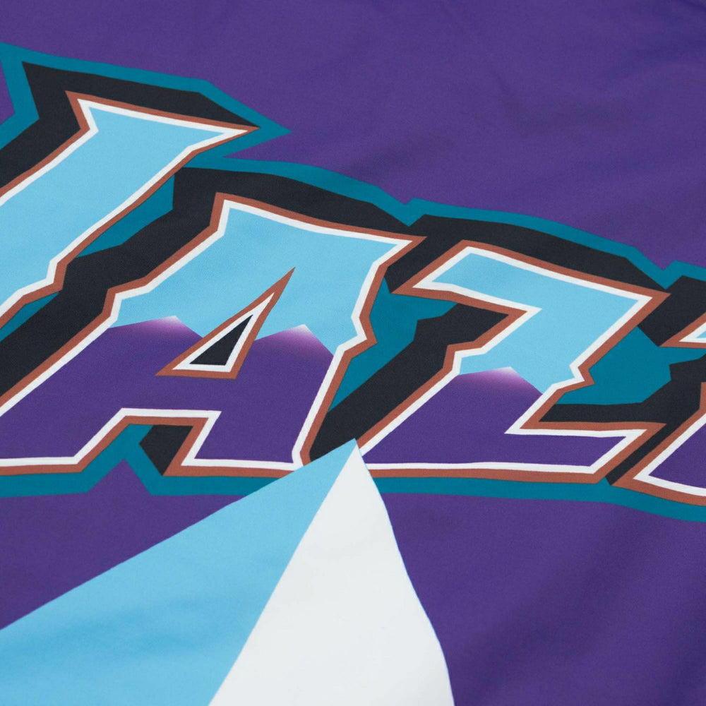 Utah Jazz 1997-98 Authentic Warm Up NBA Jacket Purple Taass for sale