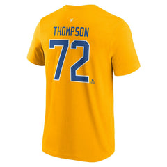 Tage Thompson #72 Buffalo Sabres Player NHL T-Shirt Yellow Lifestyle