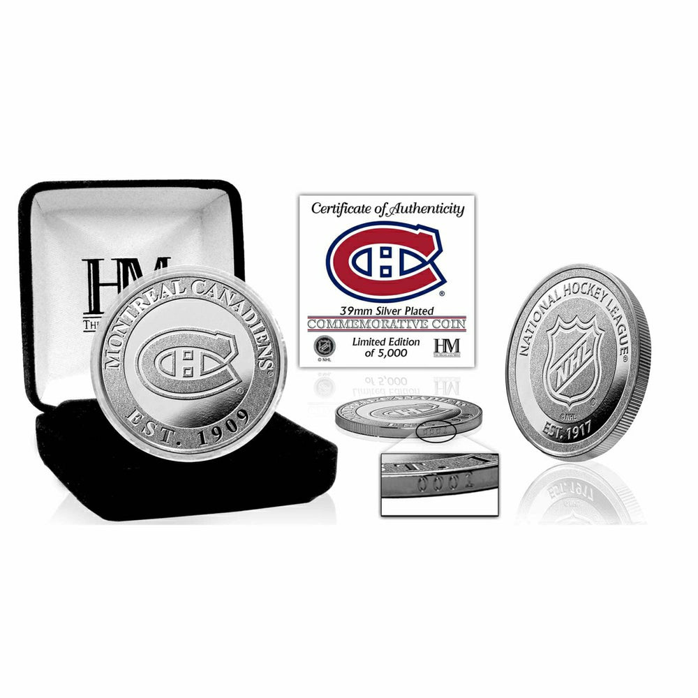 Montreal Canadiens NHL Team Silver Mint Coin Lifestyle