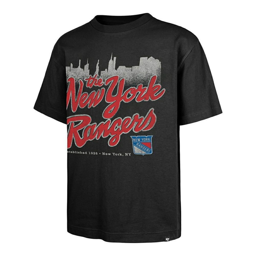 New York Rangers Flint Sigma '47 Foundation NHL T-Shirt Black Classic