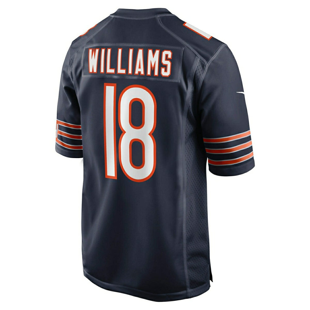 Caleb Williams #18 Chicago Bears Game NFL Jersey Navy Fashion