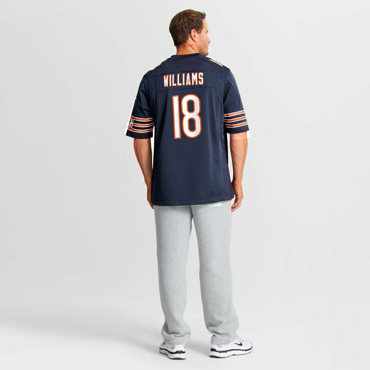Caleb Williams #18 Chicago Bears Game NFL Jersey Navy Fashion