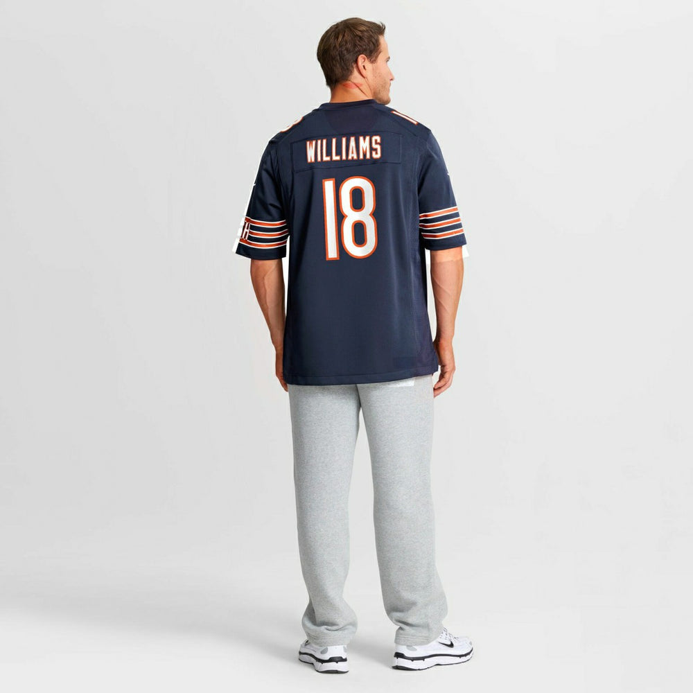 Caleb Williams #18 Chicago Bears Game NFL Jersey Navy Fashion