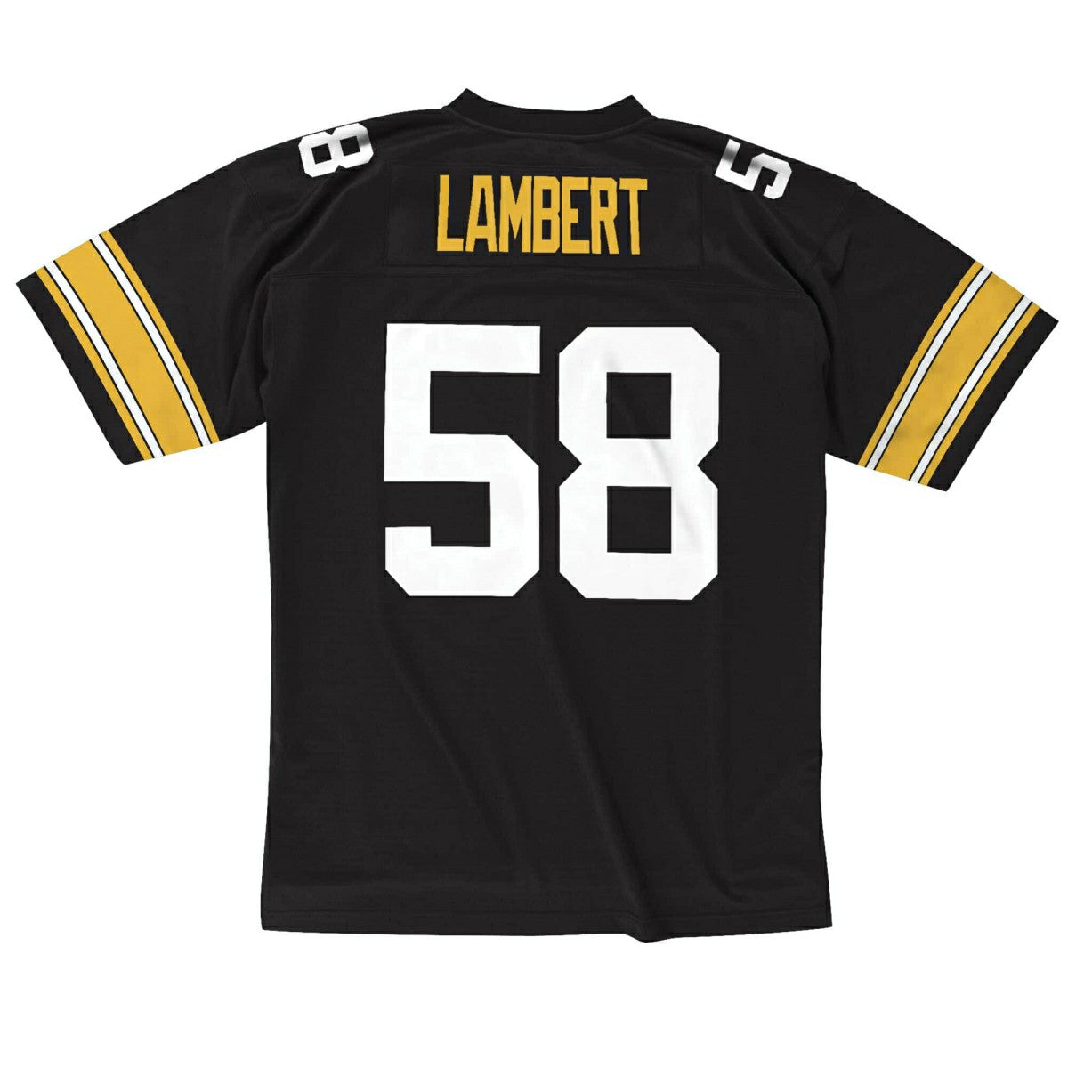 Jack Lambert #58 Pittsburgh Steelers 1976 Legacy Throwback NFL Jersey Black Taass for sale