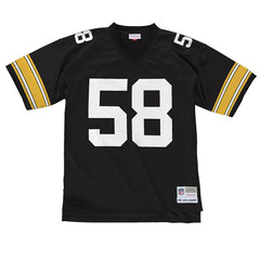 Jack Lambert #58 Pittsburgh Steelers 1976 Legacy Throwback NFL Jersey Black Taass for sale