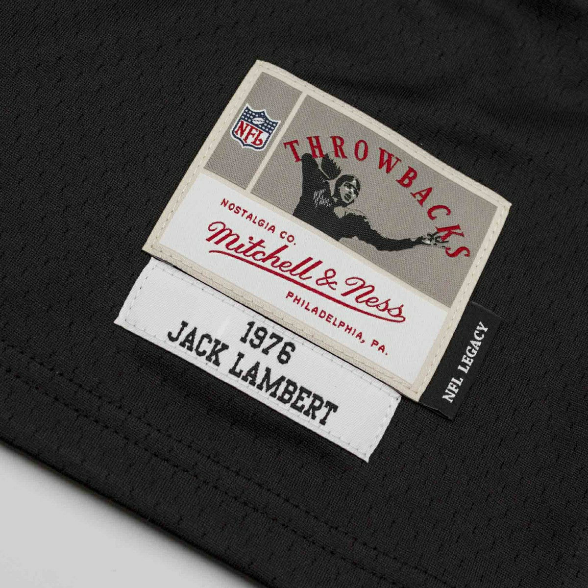 Jack Lambert #58 Pittsburgh Steelers 1976 Legacy Throwback NFL Jersey Black Taass for sale