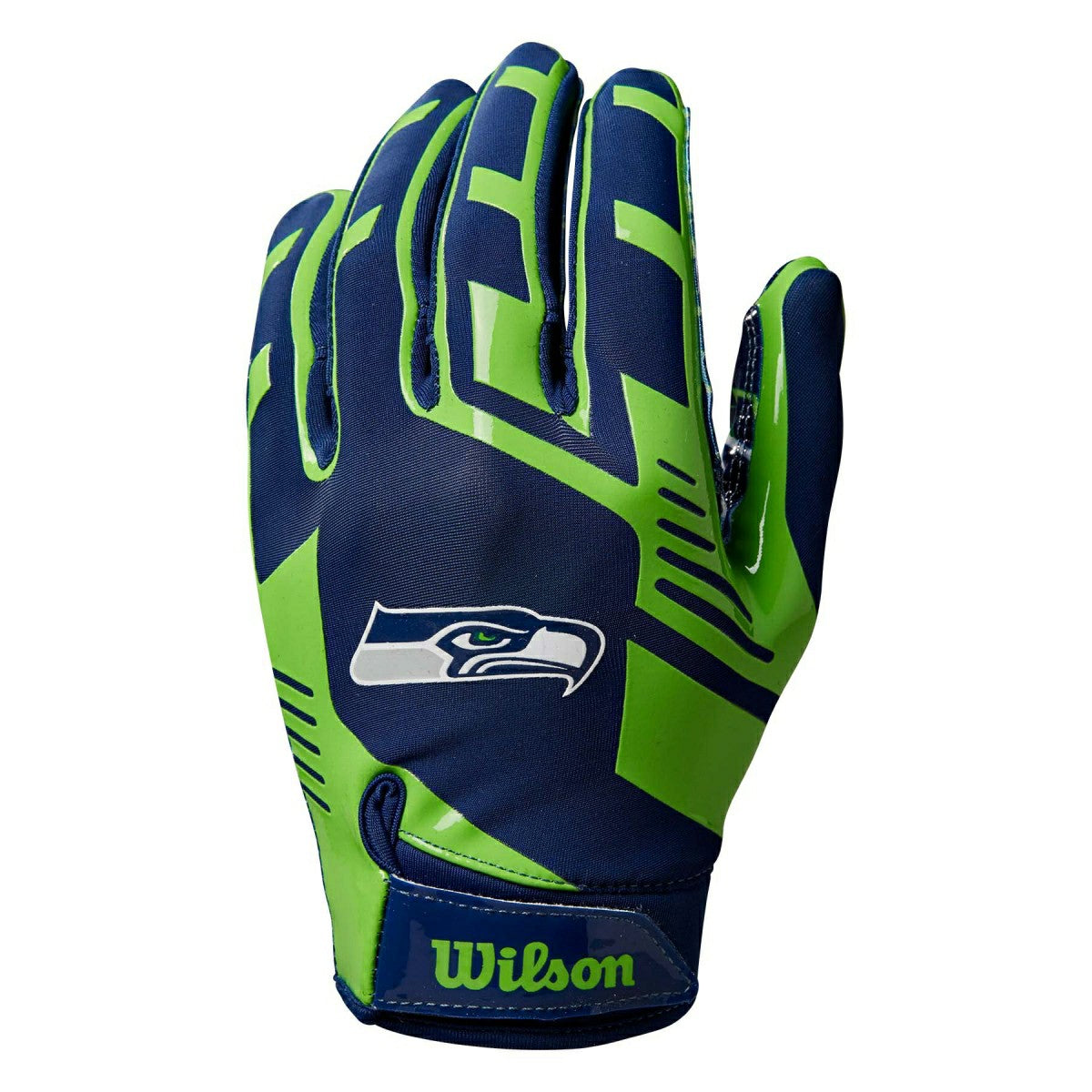 Seattle Seahawks Wilson Stretch-Fit NFL Receivers Gloves Classic