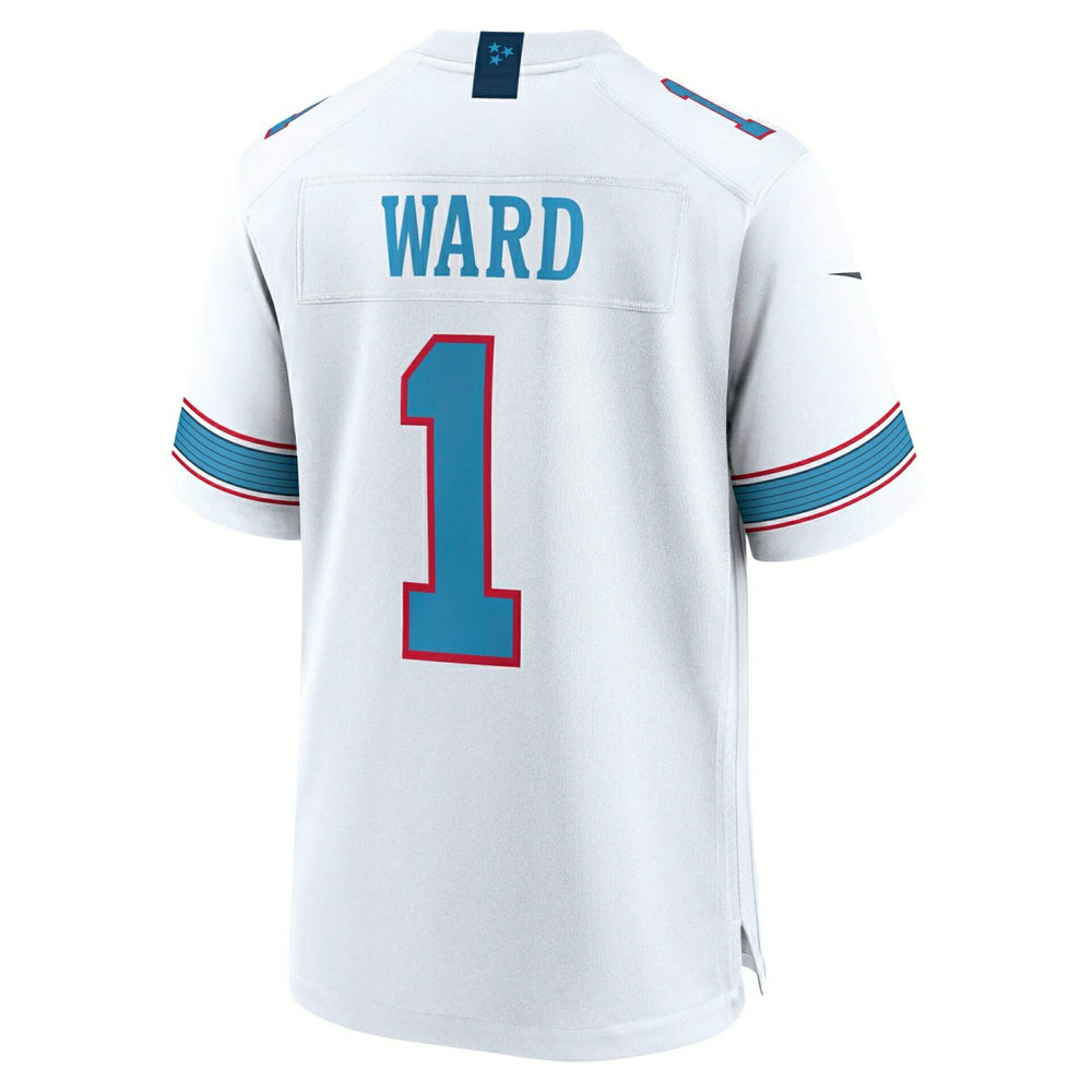 Cam Ward #1 Tennessee Titans 2026 Game NFL Jersey White Lifestyle
