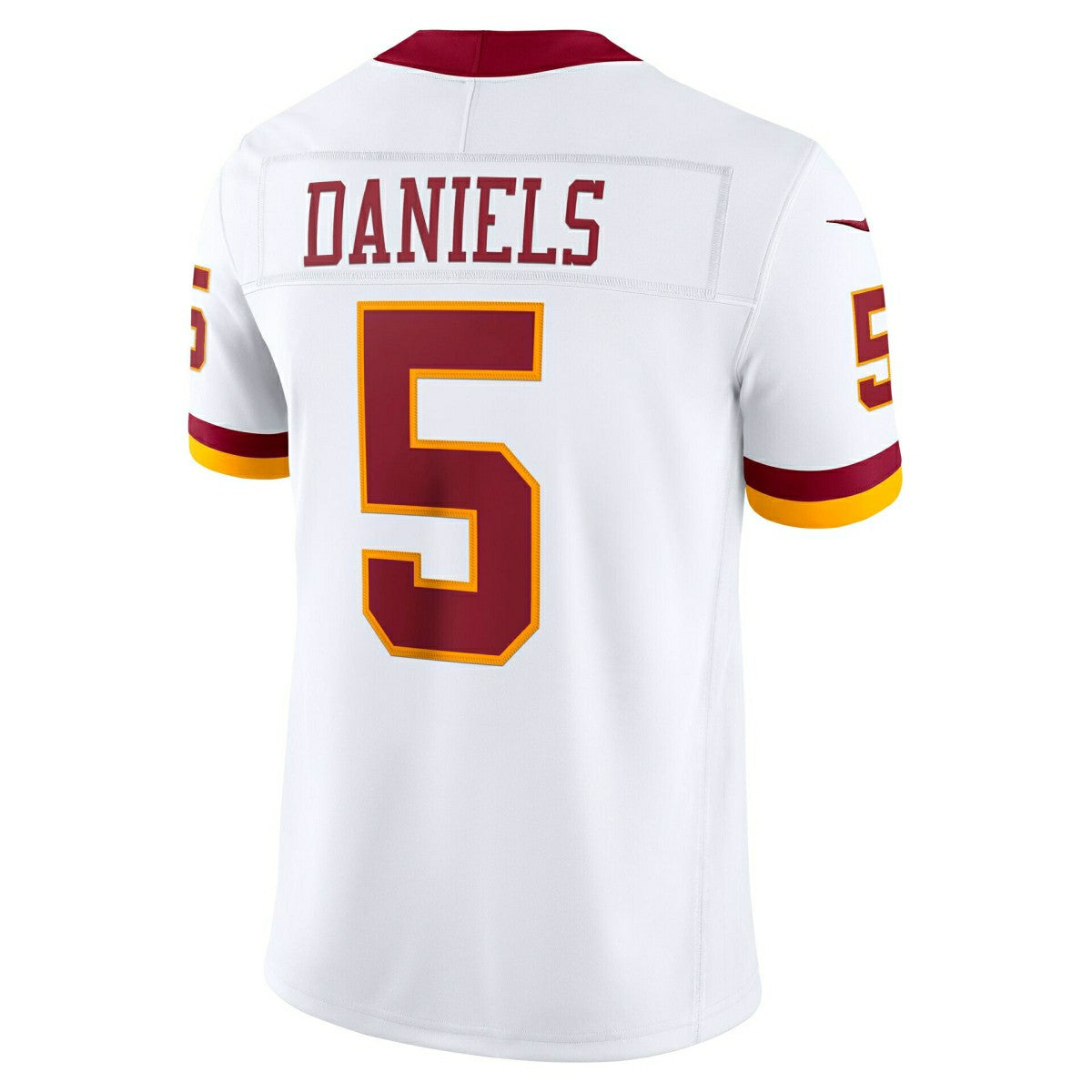 Jayden Daniels #5 Washington Commanders Sewn Down Limited NFL Jersey White Taass sale