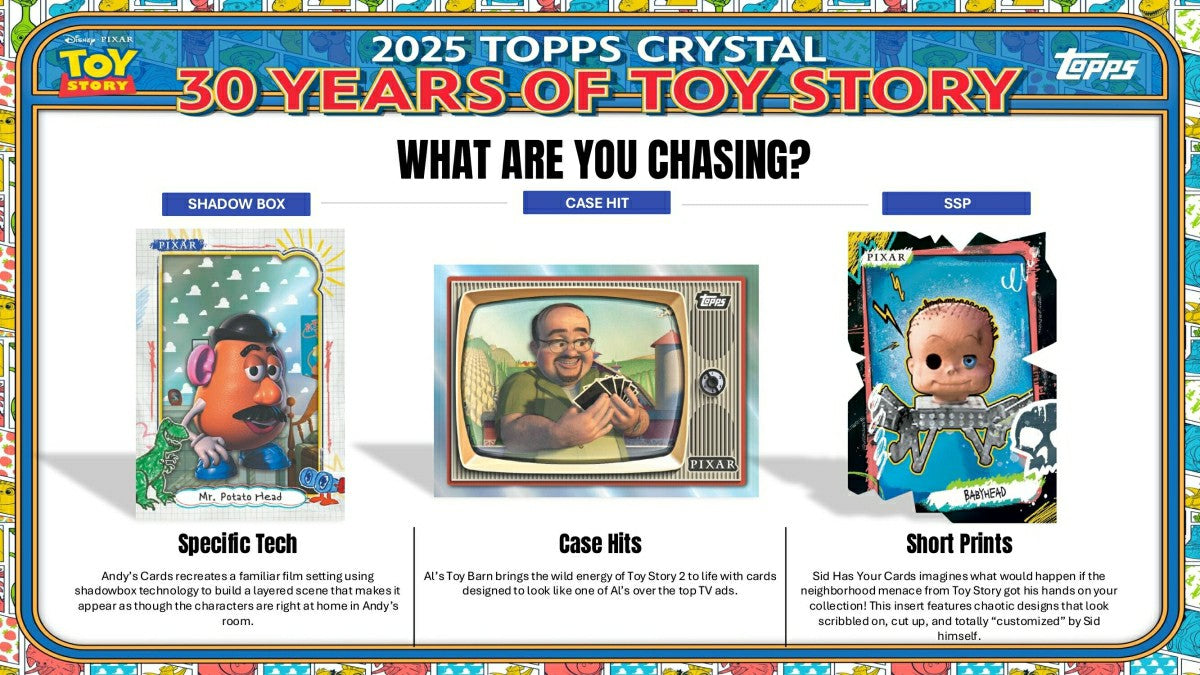 2025 topps Disney Crystal 30 Years of Toy Story Hobby Box Taass US
