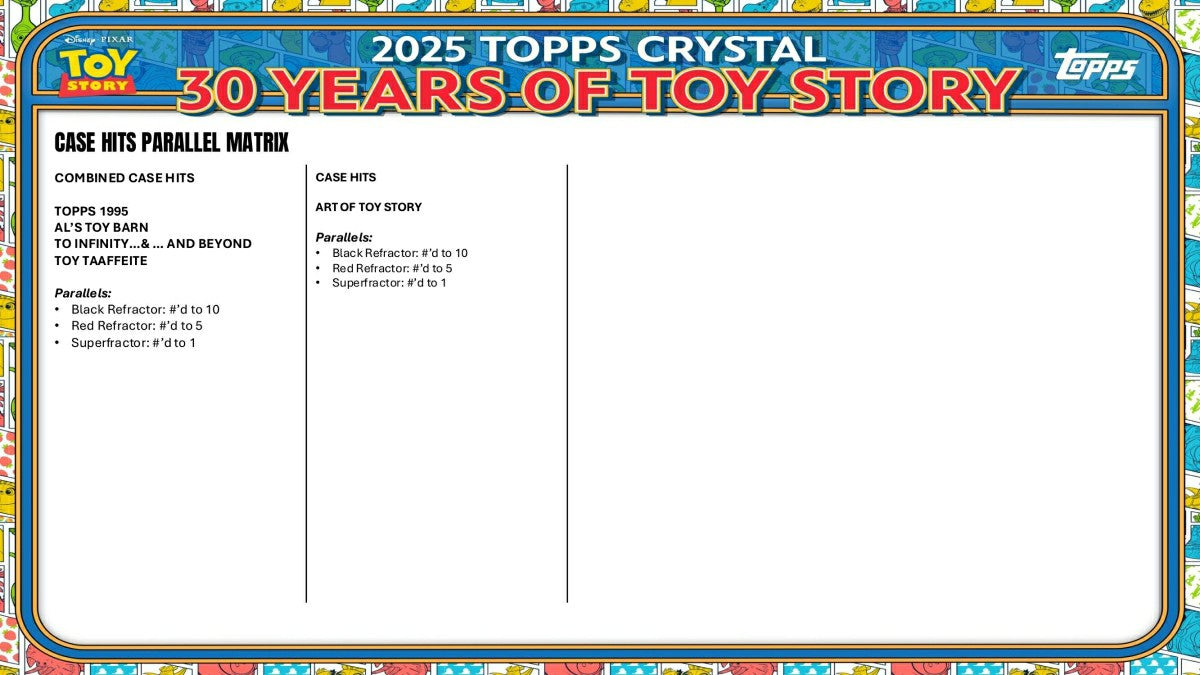 2025 topps Disney Crystal 30 Years of Toy Story Hobby Box Taass US