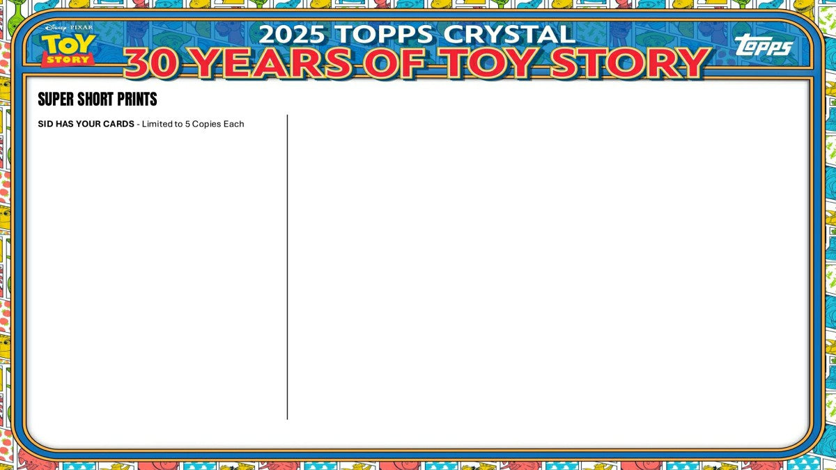 2025 topps Disney Crystal 30 Years of Toy Story Hobby Box Taass US