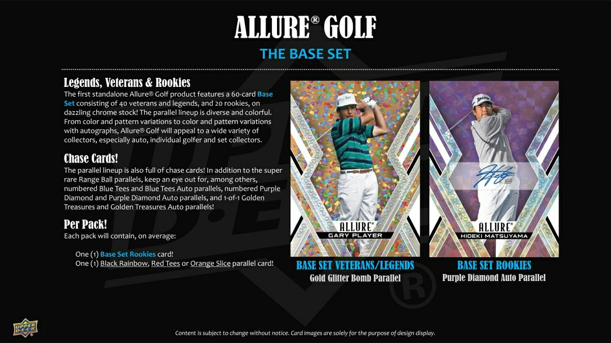2026 Upper Deck Allure Golf Hobby Box Taass US