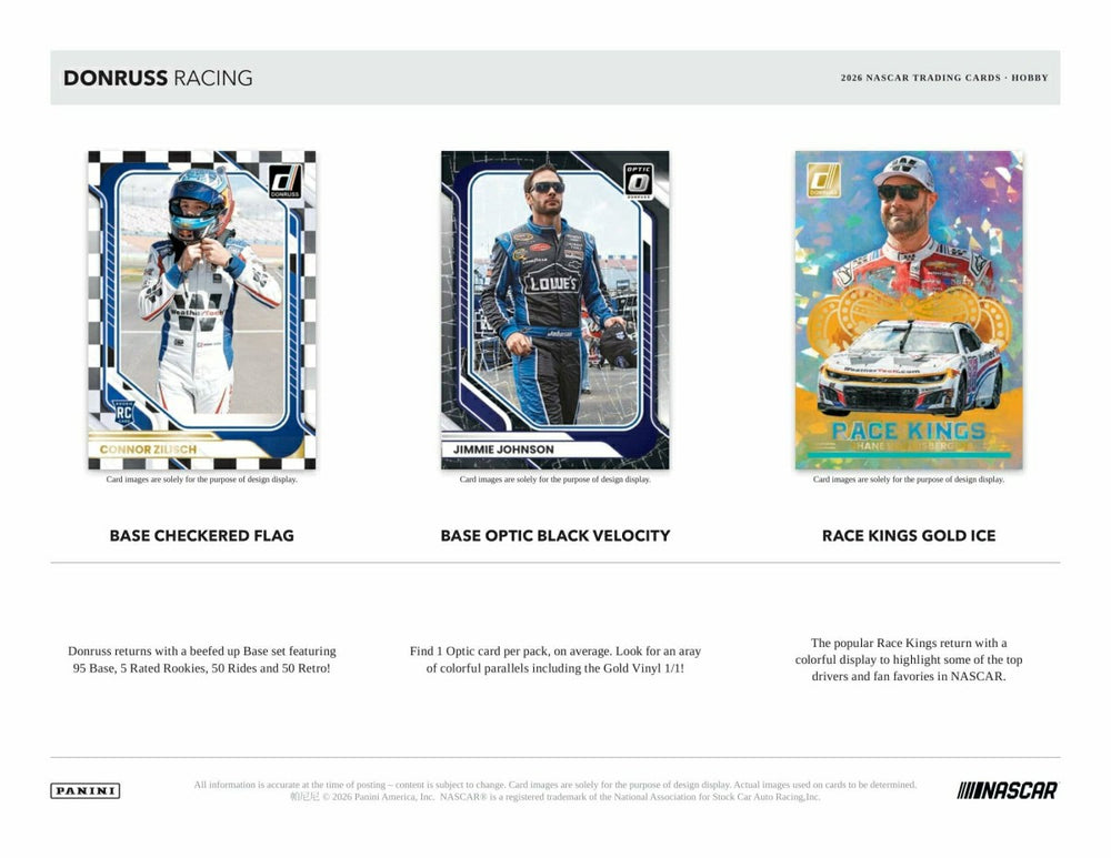 2026 Panini Donruss NASCAR Racing Hobby Box Taass sale
