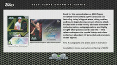 2026 Topps Graphite Tennis Hobby Box Taass US