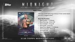 2026 Topps Midnight UFC Hobby Box Lifestyle