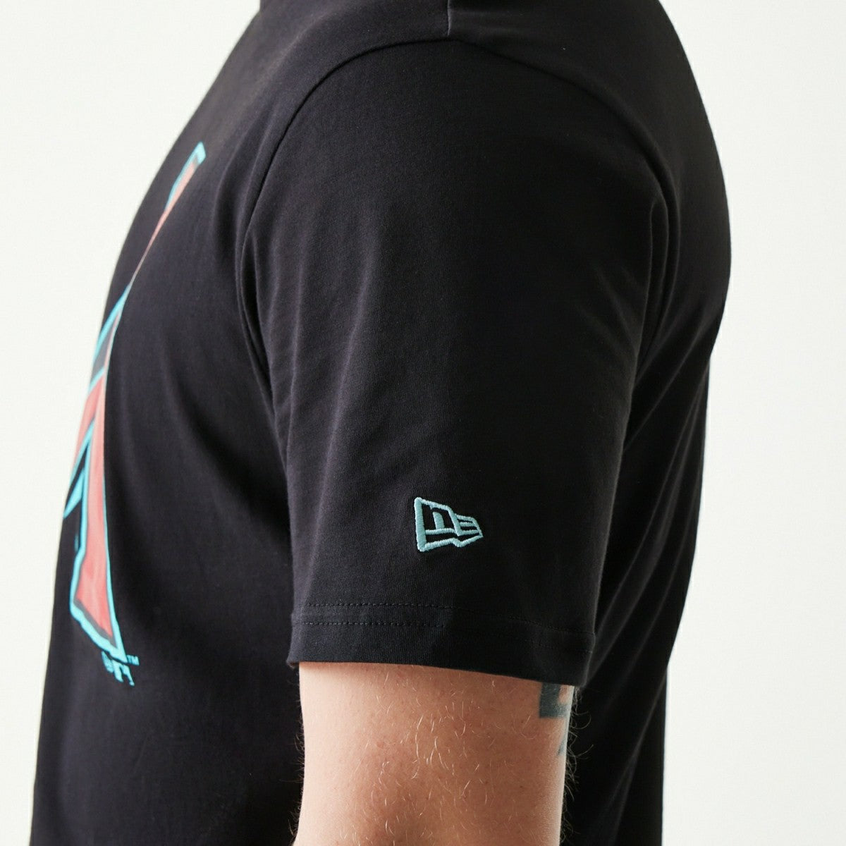 Arizona Diamondbacks Team Logo New Era MLB T-Shirt Black Fashion