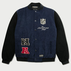 NFL Shield Core L&L '30 Varsity Jacket Navy Taass sale