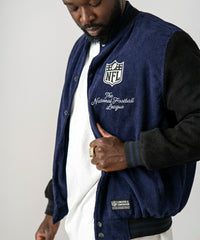 NFL Shield Core L&L '30 Varsity Jacket Navy Taass sale